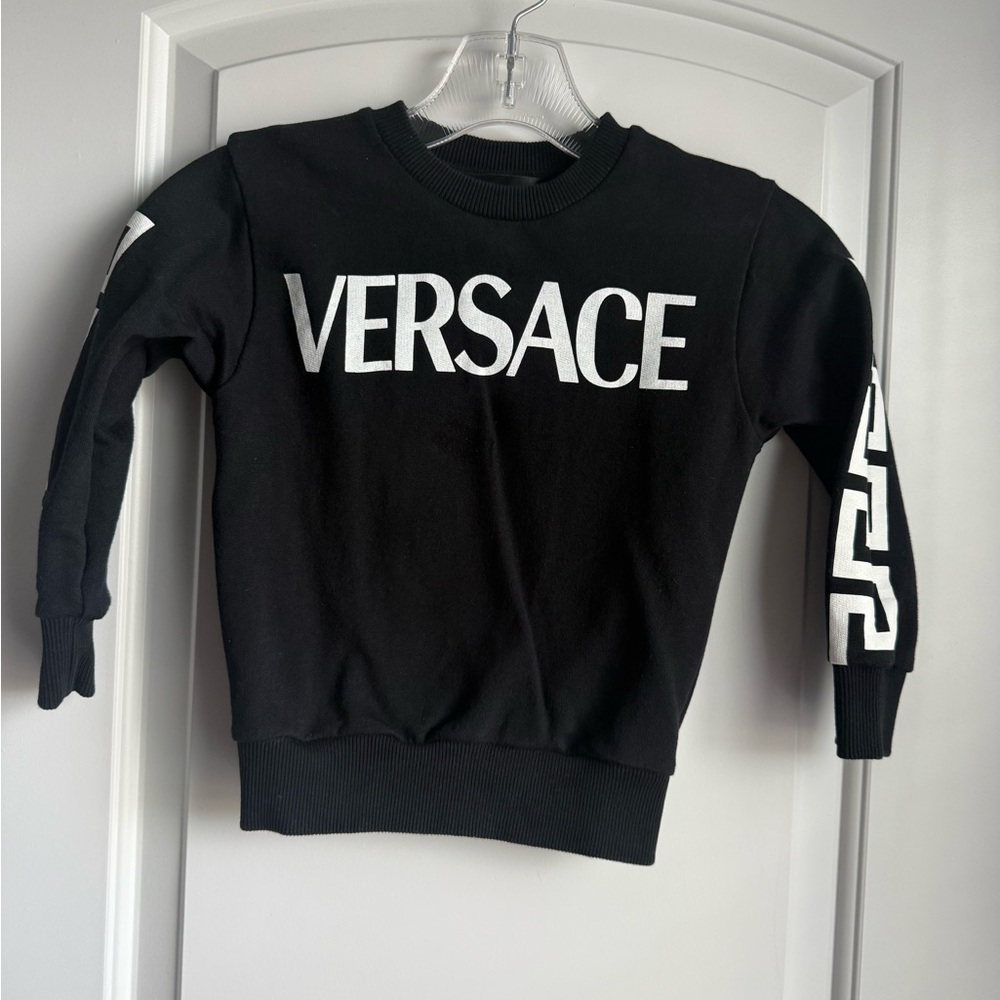 Versace Black and White Kids Sweatshirt Size 4